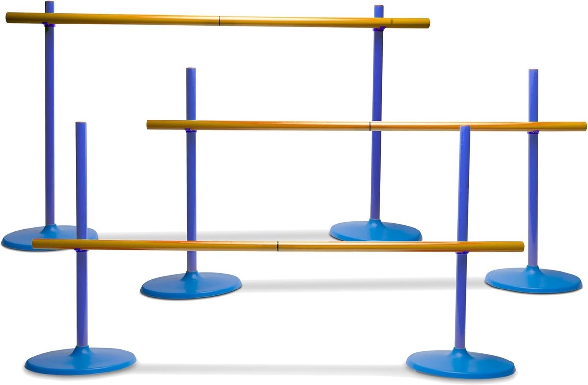 Toys - Hinderspellen - Hindernissen voor kinderen om te springen - Parkour Kids Outdoor - Geschikt voor binnen en buiten, 102 x 2 x 56 cm, plastic