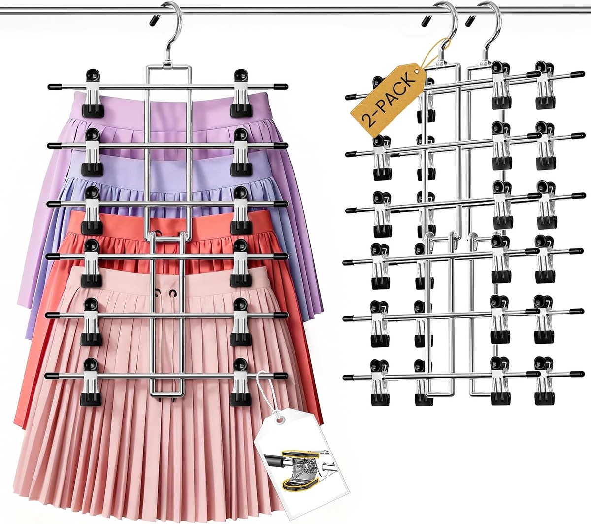 Over de deur haken zwart 6 stuks over de deur handdoek hanger voor kleerhangers stevige roestvrijstalen haken voor opknoping jassen
