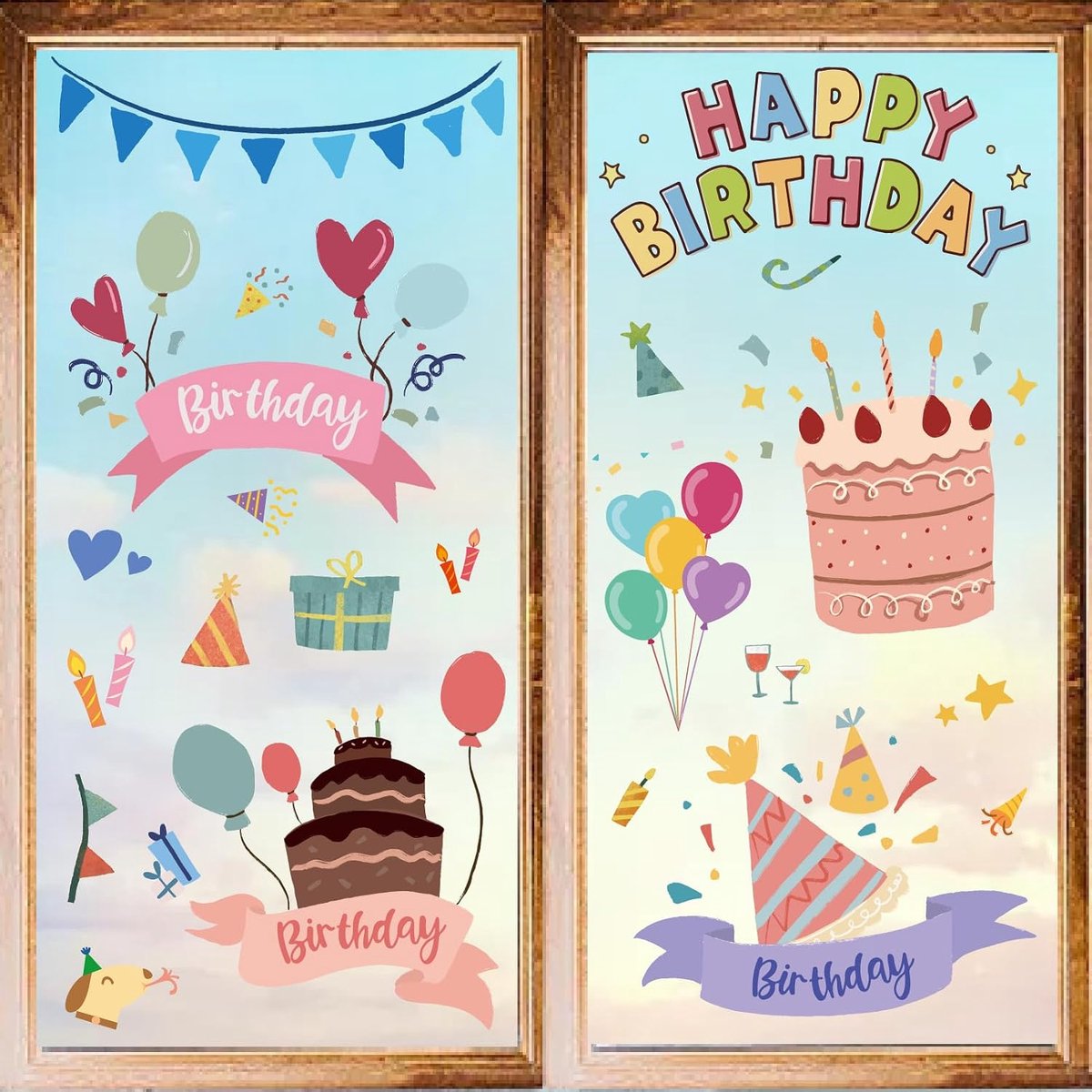 Muurstickers Ballon PVC Muurstickers Waterdicht Zelfklevend Vinyl Venster Cling Peel en Stick voor Party Dorm Slaapkamer Woonkamer Winkel Decoraties