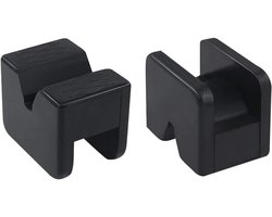 2 Stuks Rubber Jack Pad Adapter voor Jack Stand, Universele Rubberen Frame Rail Pinch Weld Protector