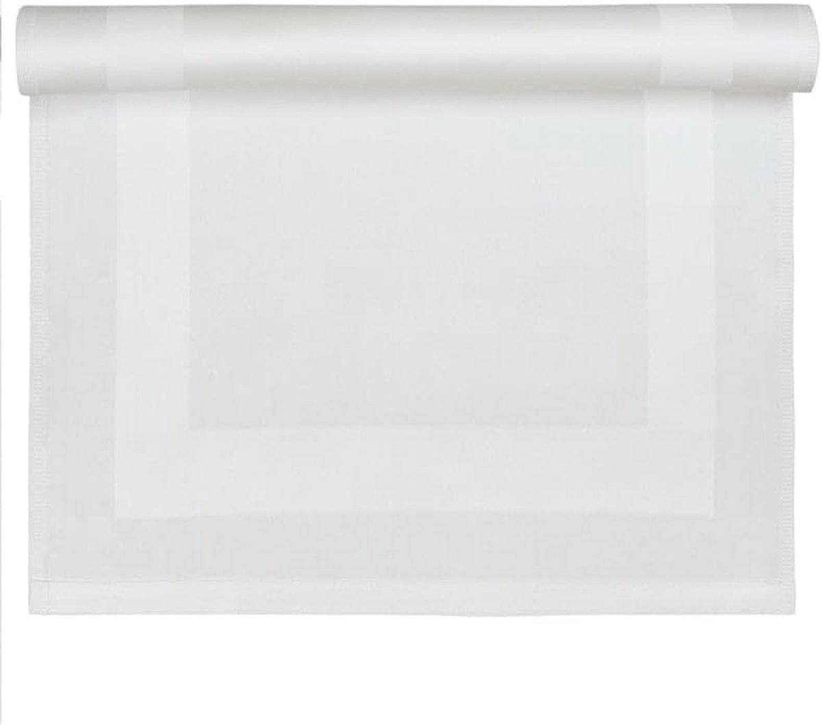 Tafellinnen HB Wit Katoen Tafelloper 53x140cm