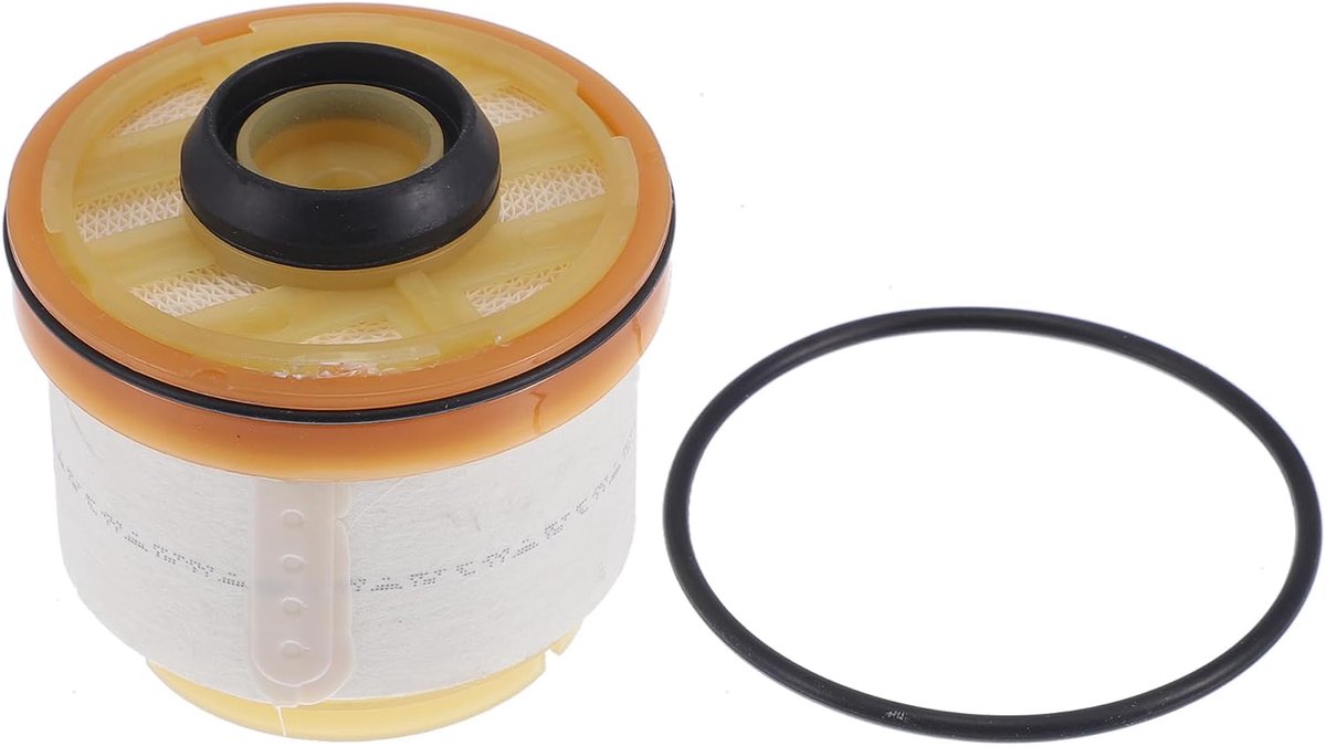 Brandstoffilter, Diesel Brandstofmotorfilter, voor Toyota Fortuner SW4 Hilux 4Runner Hiace, Papier Plastic, No.233900L041, Oranje
