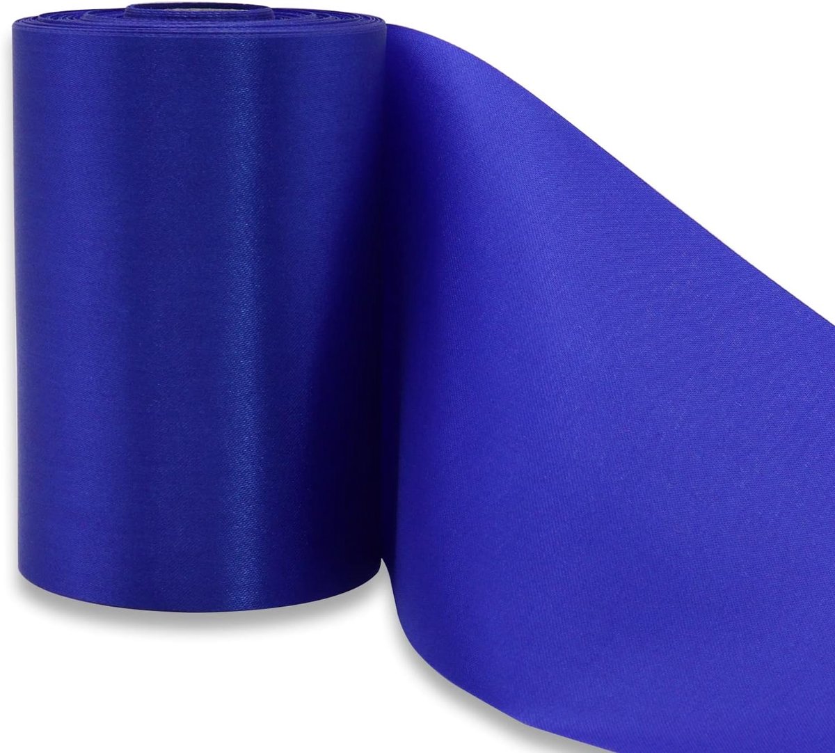 1 rol 9,5 cm x 20 m blauw breed cadeaulint om te versieren en te knutselen, groot satijnen lint voor openingsceremonie, stoelstrikken, lint voor bruiloft, verjaardag, kerstdecoratie