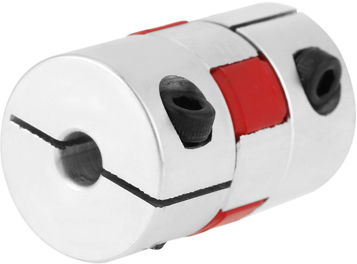 Koppeling Pruimschachtkoppeling Koppelingsas OD20mm X L25mm Spider Aluminiumlegering Motor Connector CNC Bekspin
