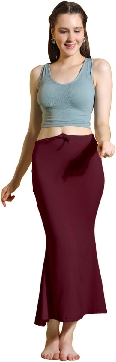 fashion Lycra Saree Shapewear Petticoat voor dames, katoenmix, petticoat, rokken voor vrouwen, vormkleding jurk voor saree