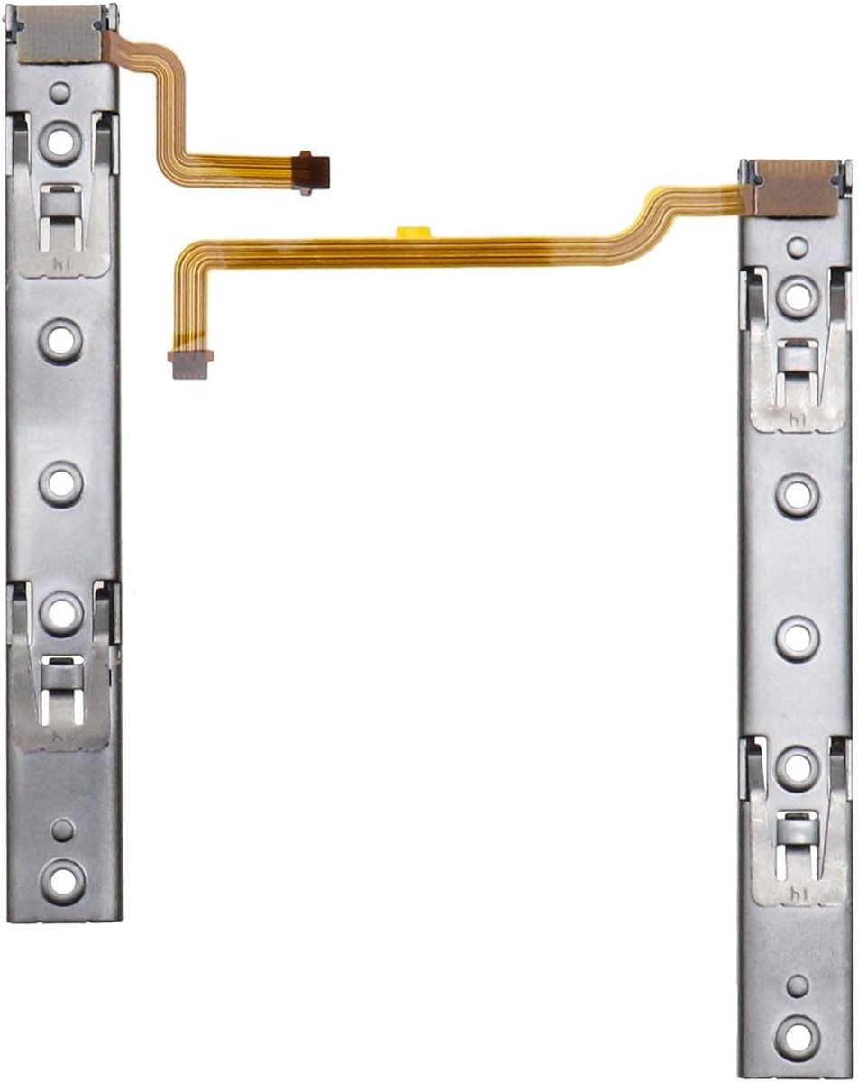 Console Rail Slider Reparatie Onderdelen Vervanging Rechts en Links Slide Rail met Flex Kabel Fix Deel Compatibel met Nintendo Switch Console NS