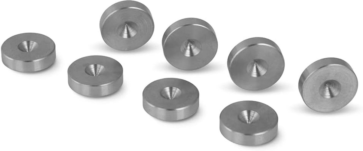 Spikes Pads – Roestvrij staal – Slim Ø16 – Set van 8