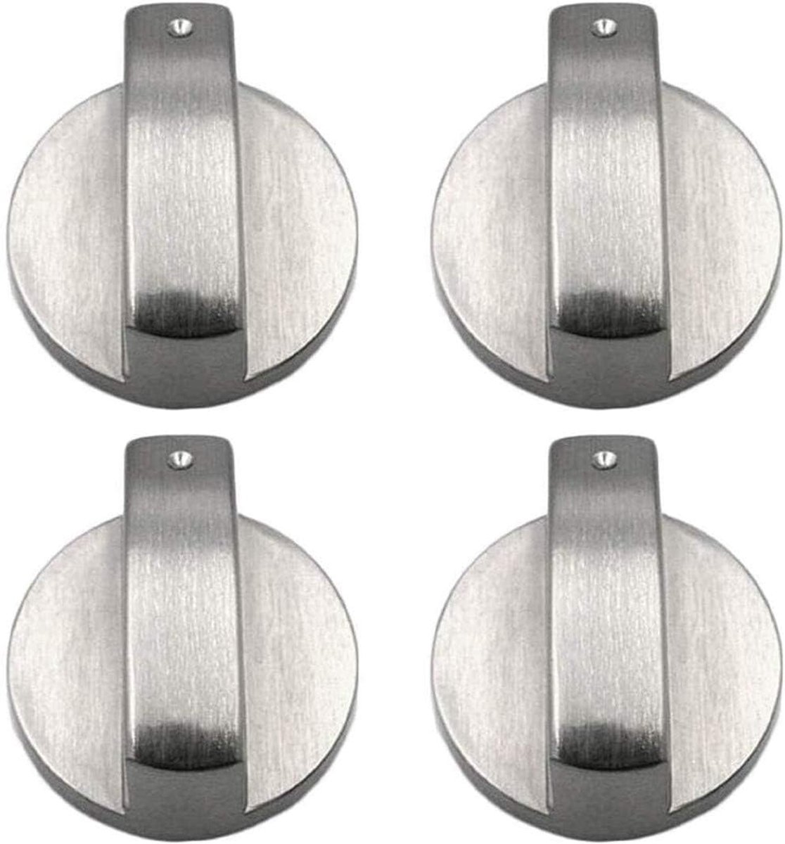 Metalen Draaischakelaar 4 Stuks Universeel Gasfornuis Knopbediening Vervanging Accessoires Keuken Gasfornuis Ainco Legering Kookplaat 8 mm x 4