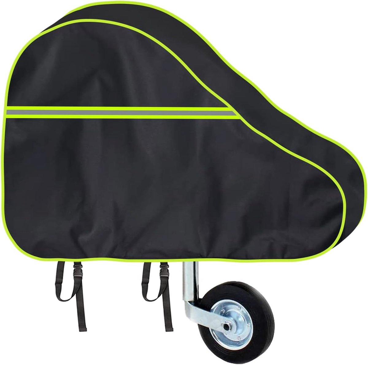 Defender Sleephaakkap Universele Sleepaccessoires Beschermer Waterdichte Caravan Drawbar Trailer Cover met Reflecterende Rand en Dubbelklikvergrendeling, Grote Versie,1 Stuk