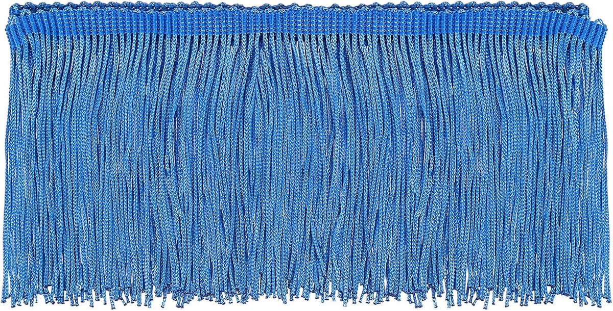 5 yards 10 cm ketting franjes trim kwasten naaien trim franjes polyester trim band voor naaien DIY handwerk kleding lamp decoratie, hemelsblauw