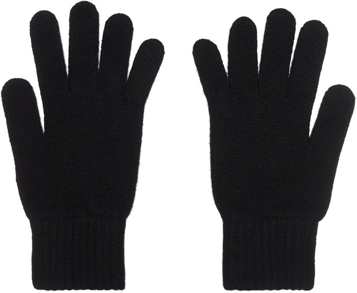Handschoenen - Wollen handschoenen - Gebreid - Winterhandschoenen - Handwarmers - Extra zacht - Knitted gloves - One size - Zwart - Jonyx