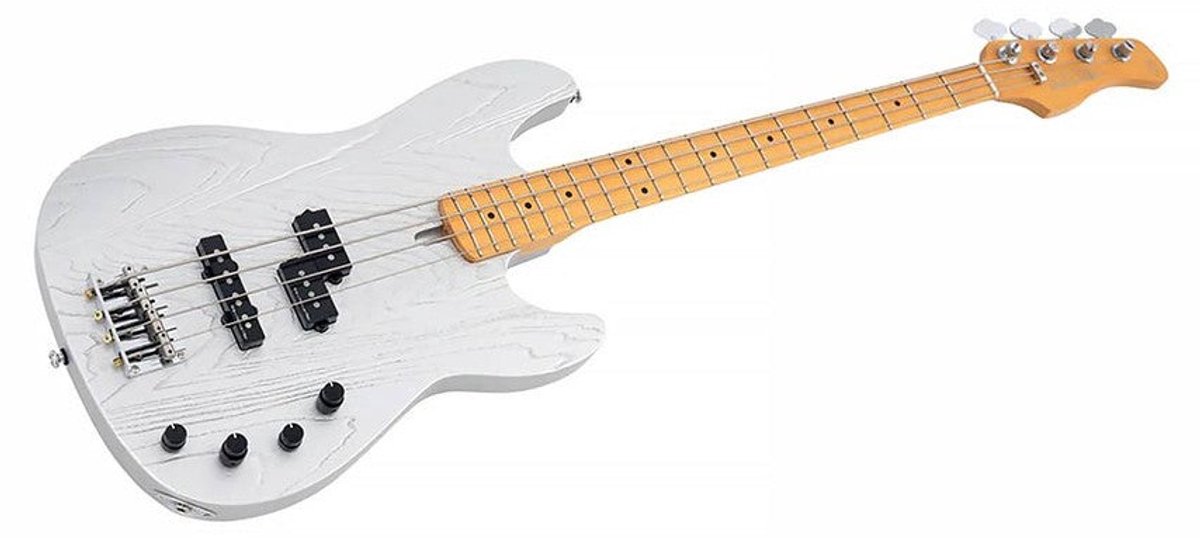 Sire P6 4/ISV Marcus Miller 4-snarige actieve basgitaar Inca Silver