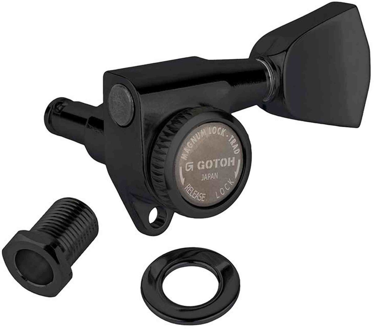 Gotoh GTH13454 SG301 stemmechanieken met Magnum Lock Trad and 04 knoppen, 3L3R, zwart