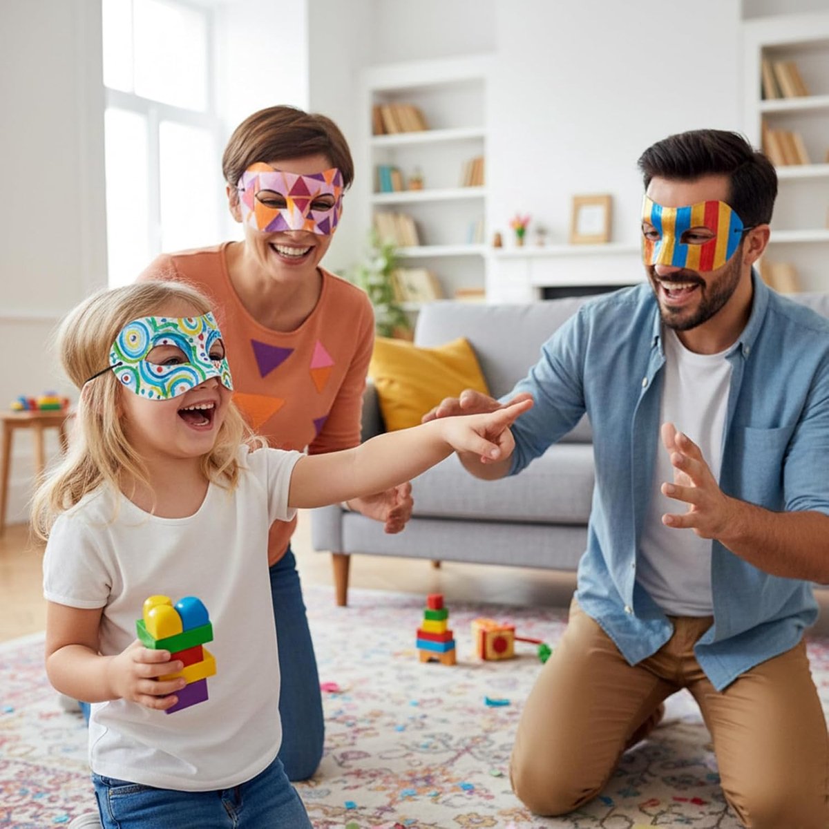 Maskers, 10 stuks Zorro-stijl, blanco maskers voor kostuum, feest, carnaval, knutselen en decoratie