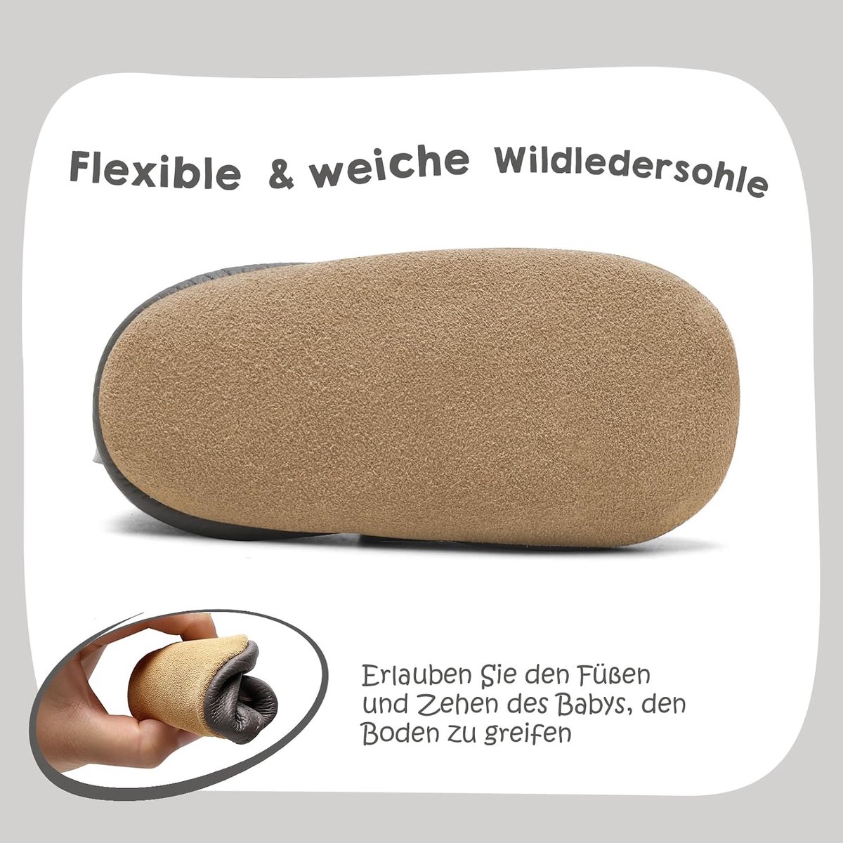 Babypantoffels, zacht leer, babypantoffels, zacht leer, eerste stapjes, baby