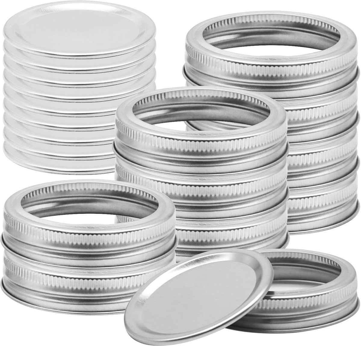 Deksels met schroefdraad, 86 mm, deksel voor inmaakpotten en algemene jampotten, voor normale opening, glazen flessen, jampot, 10 stuks