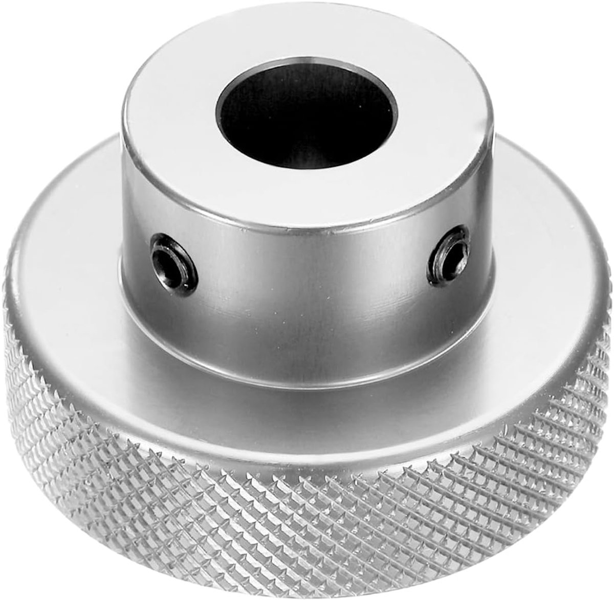 Handwiel van geanodiseerd aluminiumlegering 10 mm boring 40 mm OD gekartelde knop draaigreep met sleutel voor freesmachine draaibank schuifplatform