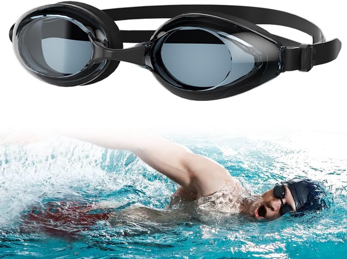Performance Race Goggle, zwembril voor training en wedstrijden, anti-condens-coating, uv-bescherming