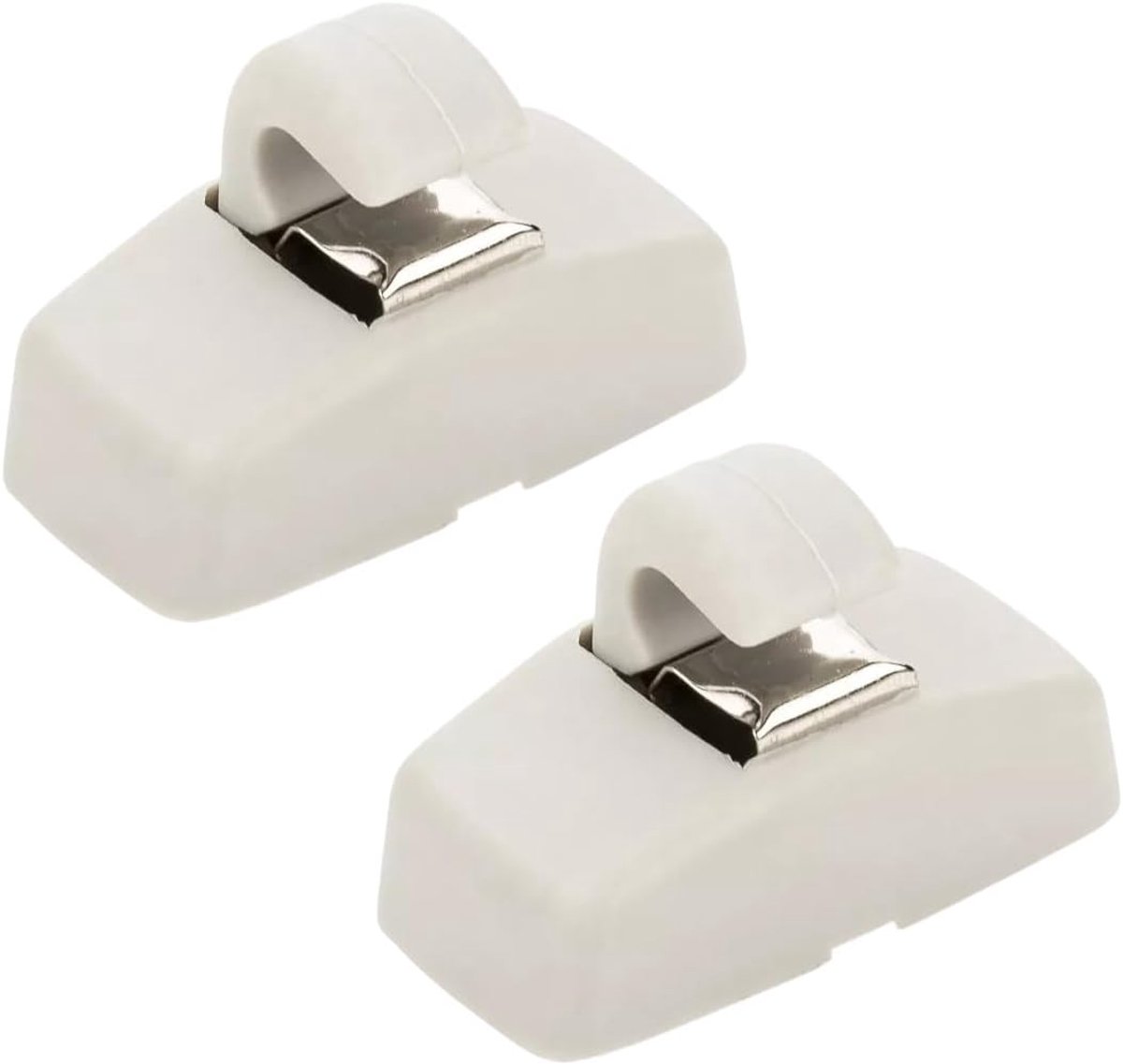 2x Zonneklep Houder Bevestigingsclip Grijs Compatibel met VW Transporter T5 Amarok Passat Caddy Golf Bora Polo Sharan Touran Skoda Octavia Superb Seat Ibiza Leon Toledo 3B0857561B