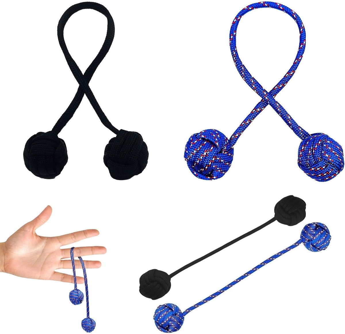 2 stuks fidget-handspeelgoed, parachutekoord, antistress speelgoed, volwassen sleutelkoord, parelhanger, sportspeelgoed, vingersportspeelgoed, ontspannend speelgoed
