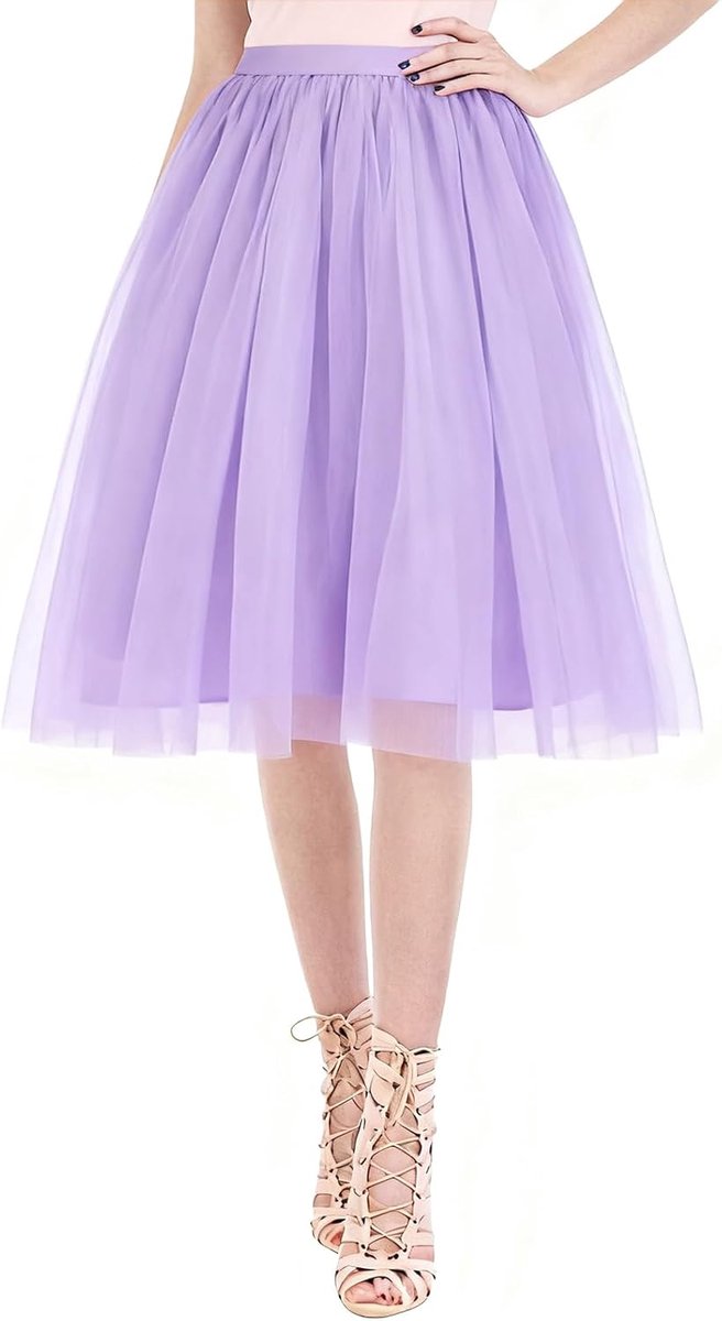 Korte tutu-rok voor dames, baldansrok, retrostijl, ballet, dans, kleurrijke tutu-rok, gelaagde tutu-rok, mesh-tutu-rok voor meisjes en vrouwen, dans, party, cosplay, verjaardag