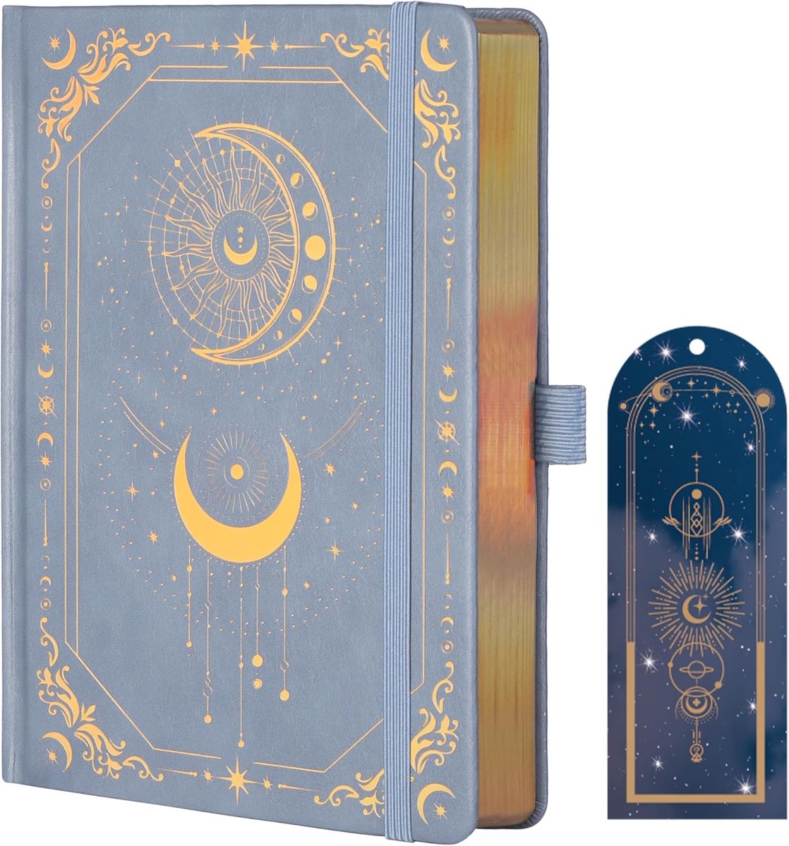 Bullet Dot Dagboek, 160 g/m², 190 Genummerde Pagina's, Dagboek voor Werk en Schetsen, A5 Hardcover Leren Notitieboek voor Schrijven, Geschikt voor Vrouwen en Mannen