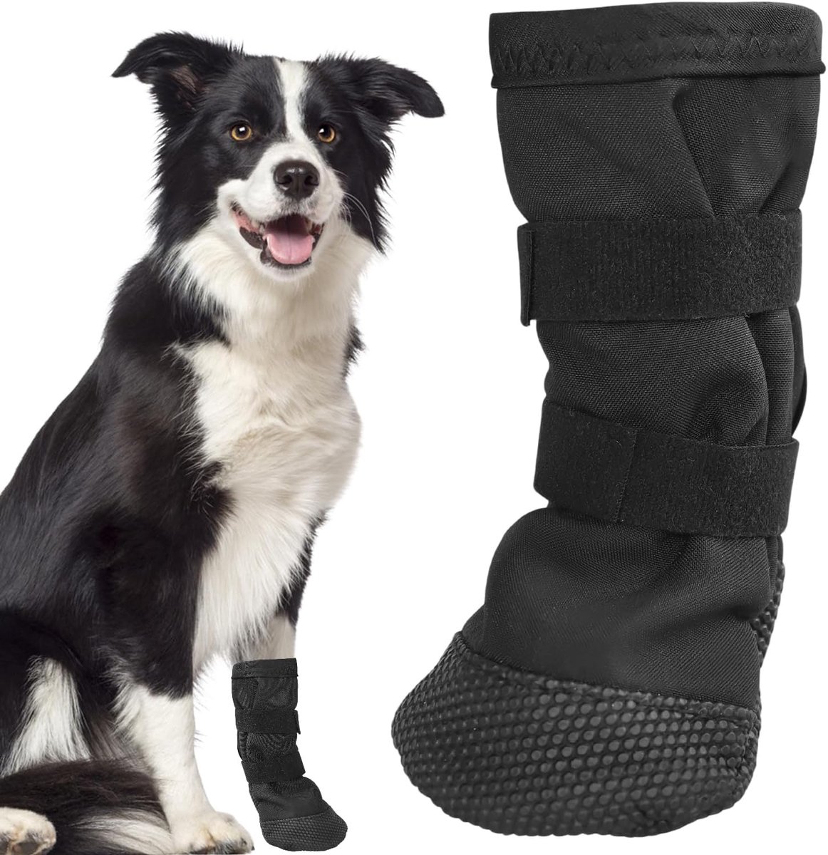 Schoenen, maat S, pootbescherming voor honden, antislip, hondenschoenen bij letsel, met verstelbare patch, voor herstel van huisdierletsel