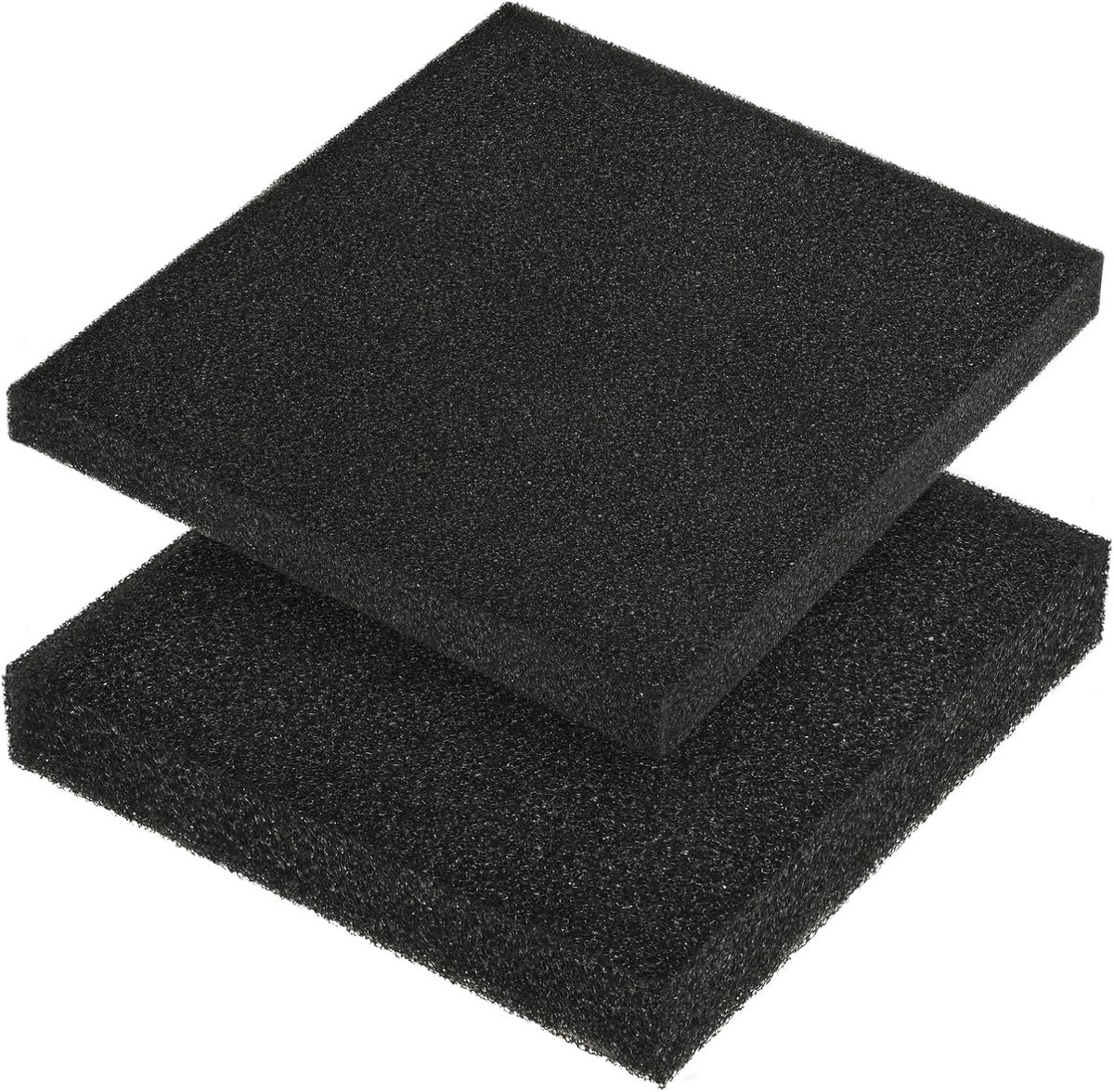 aquariumfilterschuimspons - filtermedia met hoge dichtheid, biologisch mechanisch filterkussen voor zoetwater en zoutwateropvangvijvers (50 x 50 x 2 cm, 20 PPI, 1 stuks)