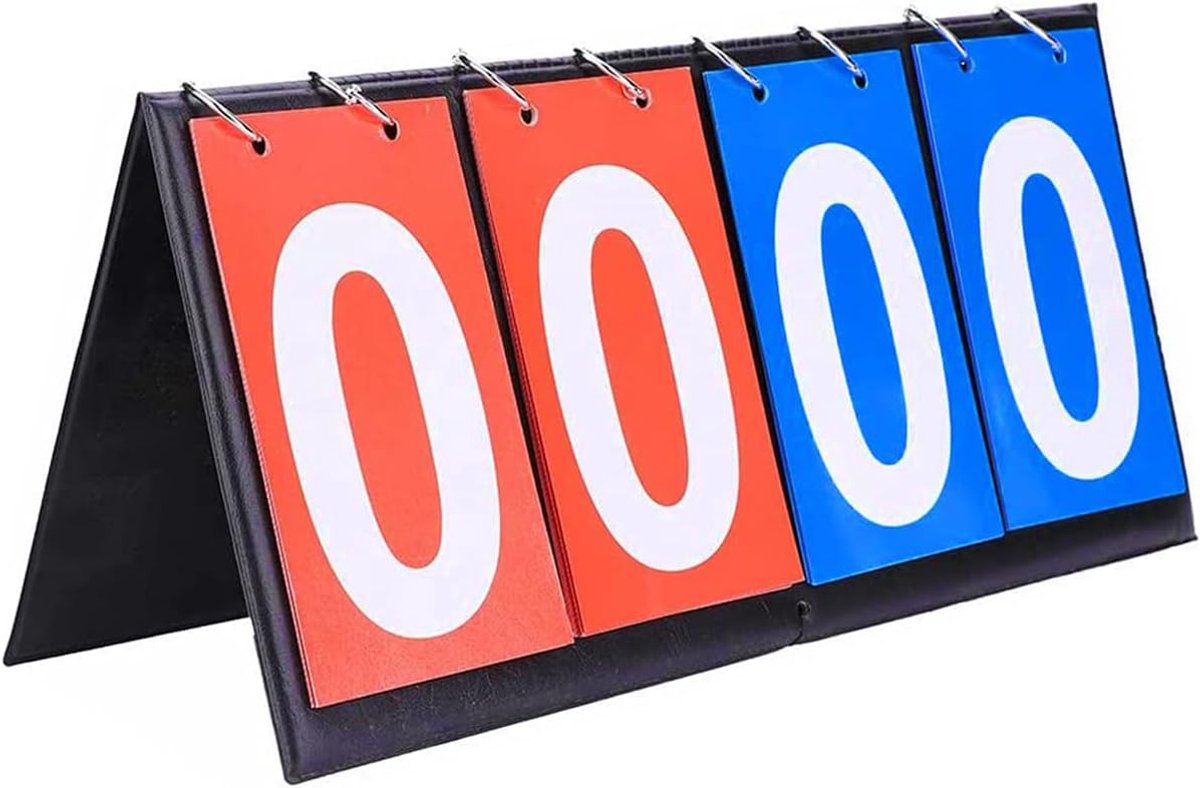Scoreborden Vouwbare Sport Tafel Flipper Nummers Slot Multi Draagbaar Bord Nummers voor Tafeltennis Badminton Volleybal Voetbal Basketbal Sporten