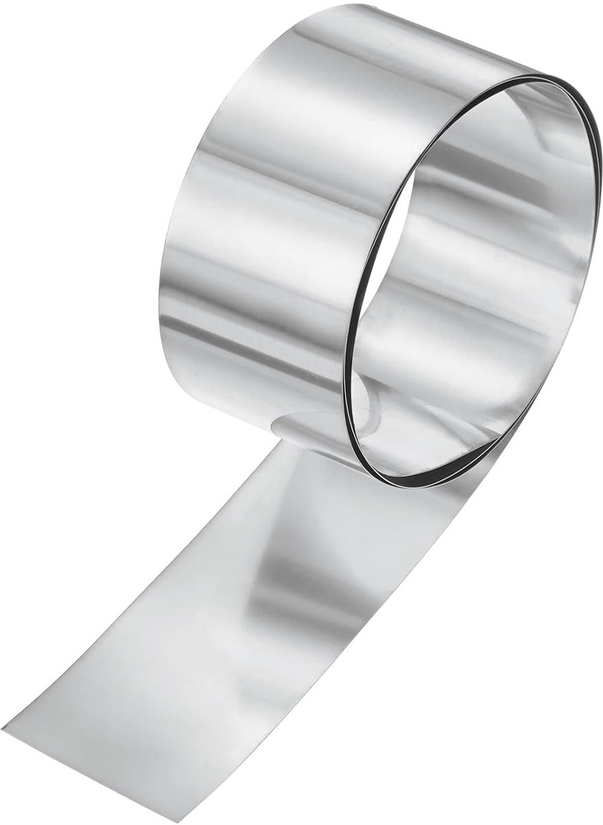METERXITY 1 x aluminium knipperende rol, 1 m x 5,1 x 0 cm (l x b x h), metalen dakstrip voor weerbestendige metalen dakplaten