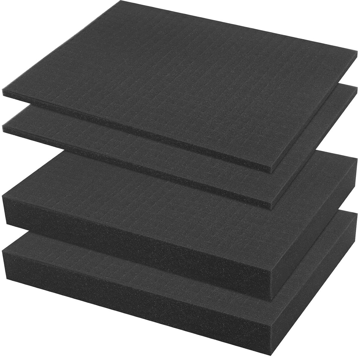Schuim, kubusschuim, 2 stuks 400 x 300 x 50 mm / 2 stuks 400 x 300 x 10 mm, gereedschapskoffer, camerakoffer, schuimkofferinzet, gereedschap, schuimrubberen inleg