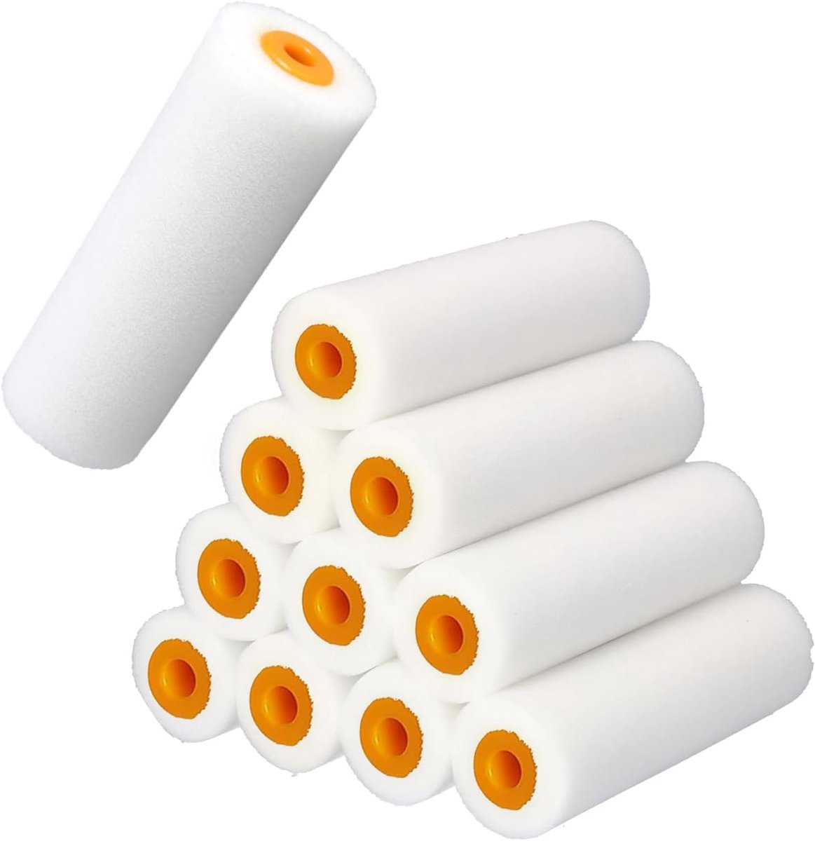 10x verfroller klein lakroller verfroller schuimroller verfroller oplosmiddelbestendig lakrollen voor lakken verfroller klein verfroller polyurethaan schuimroller voor lakken
