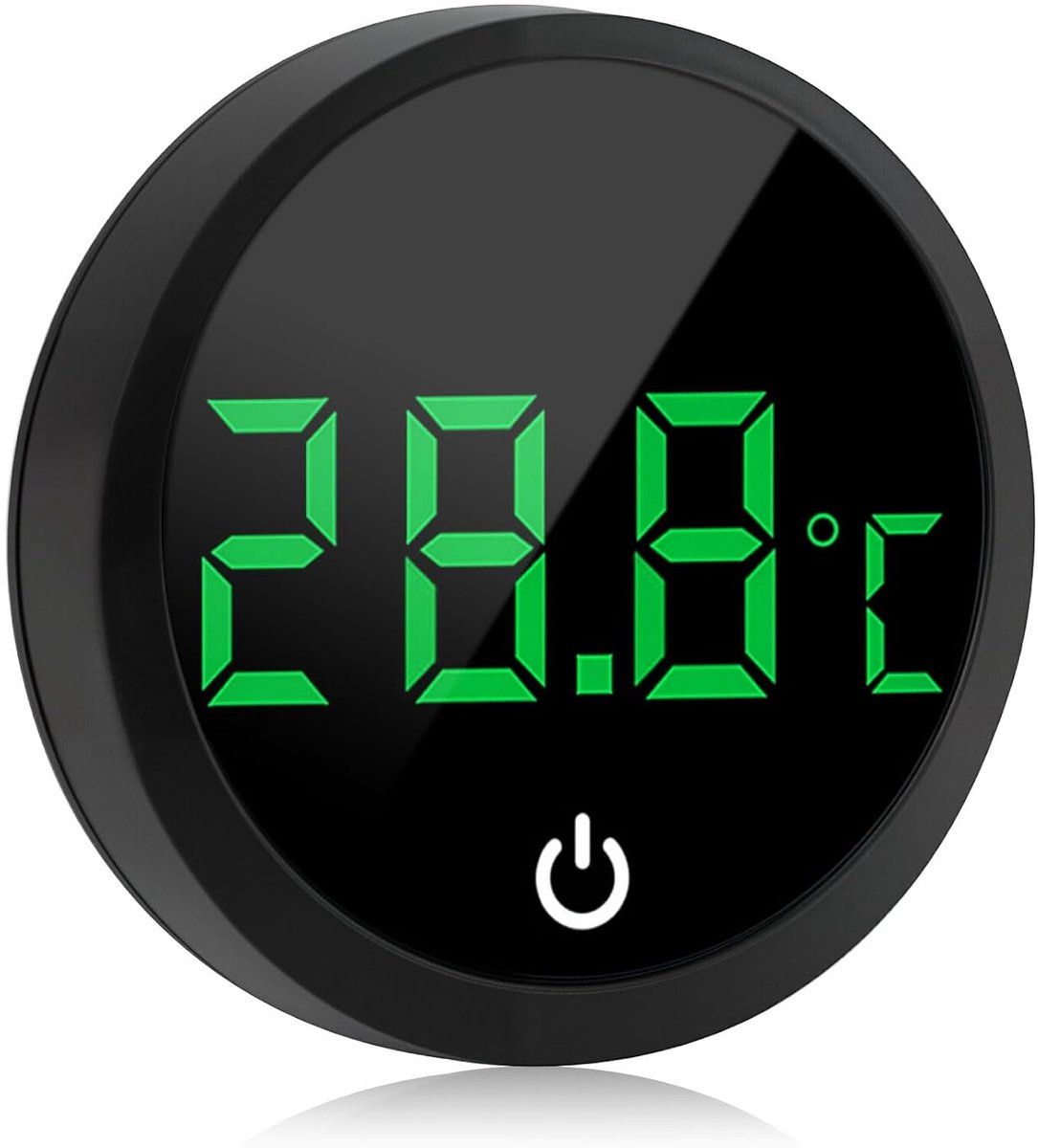 aquariumthermometer, draadloos, touchscreen, led-display met nauwkeurige sensor, thermometer, zelfklevend, voor aquarium, vissen, schildpad, axolotl, zoet water en zeewater