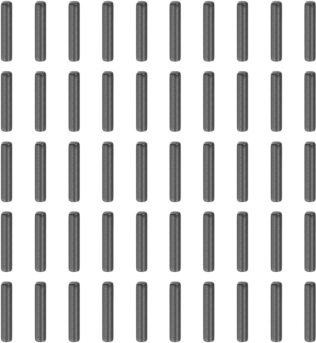 50 stuks 3 mm x 16 mm plugpennen 304 roestvrij staal cilindrische planksteunpinnen fazen eindstift stang bevestigingselementen metalen plankstokken zwart