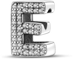 Charm Anhänger Damen Buchstabe A-Z für Armband 925 Sterling Silber Charms Beads passend für Pandora Armband und Halskette, Kompatibel mit Europäischen Armbänder für Frauen Mädchen X222