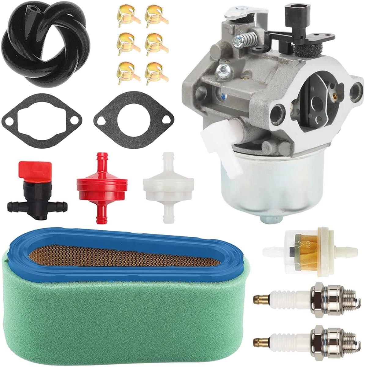 Carburateur 699831 694941 voor Briggs & Stratton 283702 283707 284702 284707 284777 286702 286707 289702 289707 28D702 28D7 07 28M706 grasmaaiermotoren met luchtfilter kaarsen