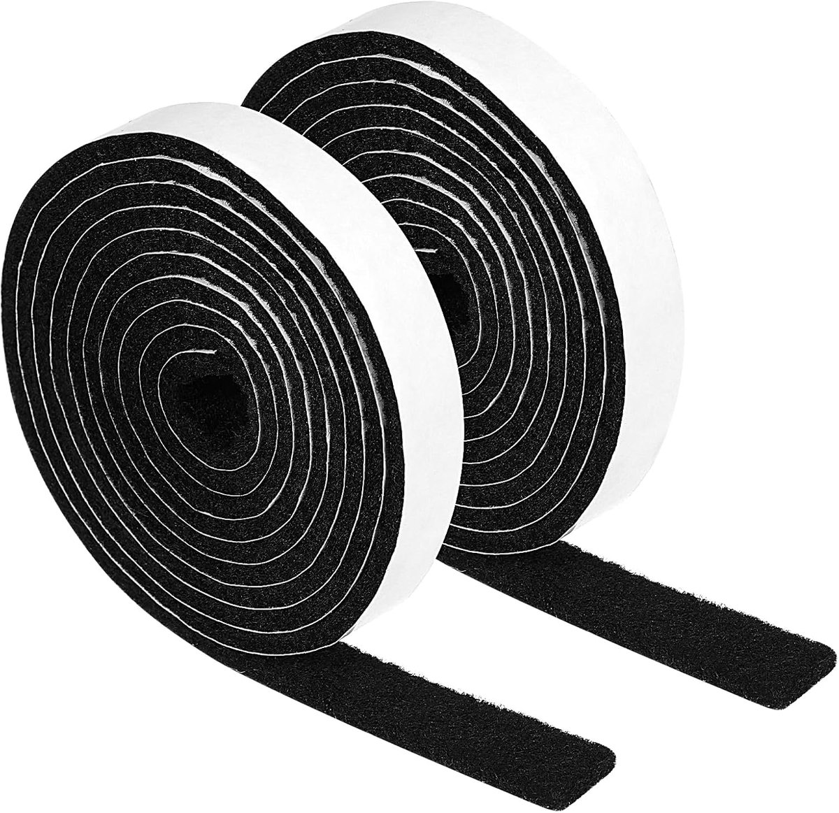 2 rollen viltstrip met zelfklevende achterkant, antislip zelfklevende snijbare vilten tape meubelpads voor het beschermen van meubeloppervlakken hardhouten vloer, stoel muur (1/2 x 152 cm