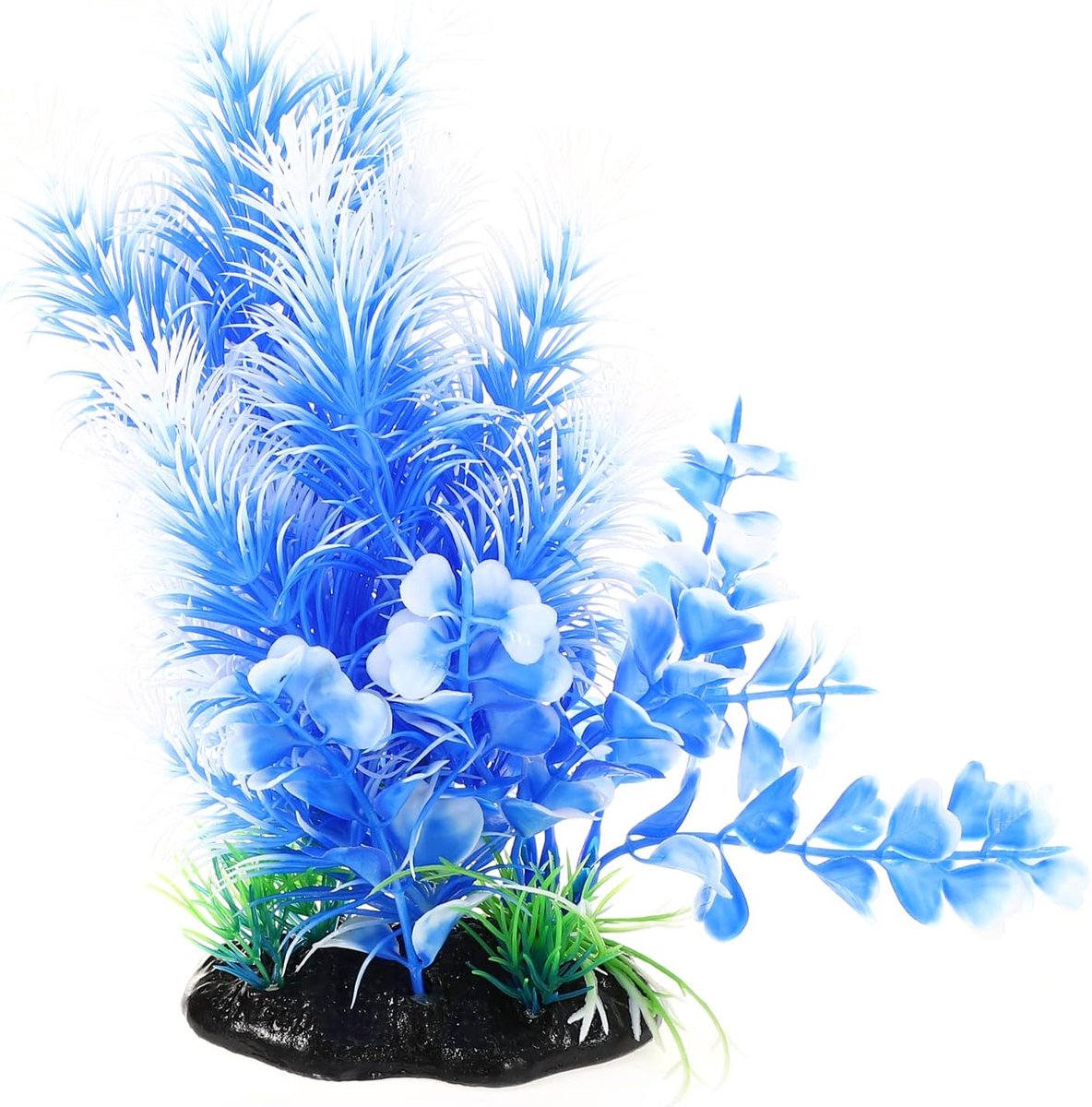 Plastic planten, kunstmatige waterplant voor aquarium planten decoratie, blauw