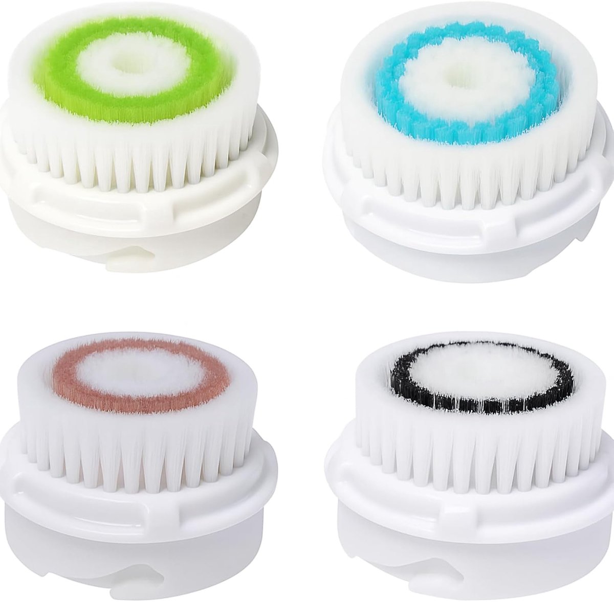 Vervangende borstelkoppen voor Clariso-nic MIA & MIA 2 PRO PLUS gezichtsmassageapparaat, gezichtsreiniger, borstelkop voor verzorging van de poriën, 4 stuks