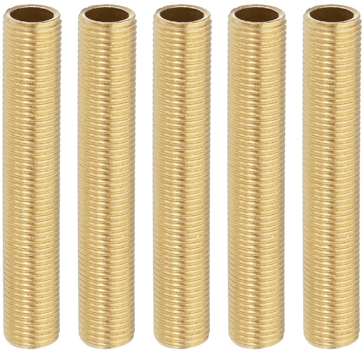 M10 fijne schroefdraad buisverbinders van messing 5 stuks 65 mm slanglengte kabel adapter koppeling connector accessoires hardware reparatieonderdeel verlichting