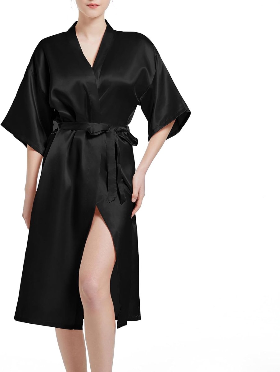 zijden ochtendjas voor vrouwen UK dames kimono satijnen badjas lichtgewicht Japanse bruiloft ochtendjassen pyjama kort