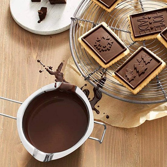 400ml RVS Smeltkom voor Boter, Chocolade en Kaas - Hoogwaardige Waterbad Smeltpot voor Caramel en Kaarsen van Merkloos — afbeelding 5