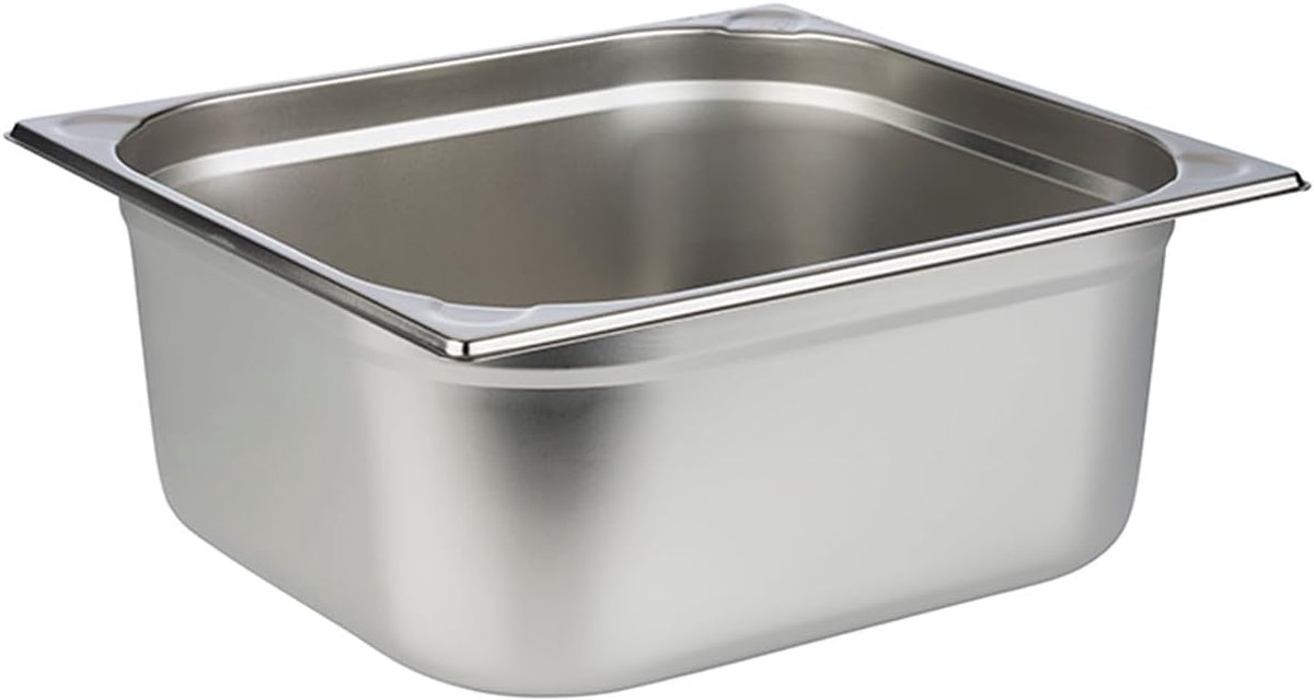 81706 GN 2/3 container, roestvrij staal, afmetingen 325 x 355 mm/hoogte 150 mm/volume 12,5 liter
