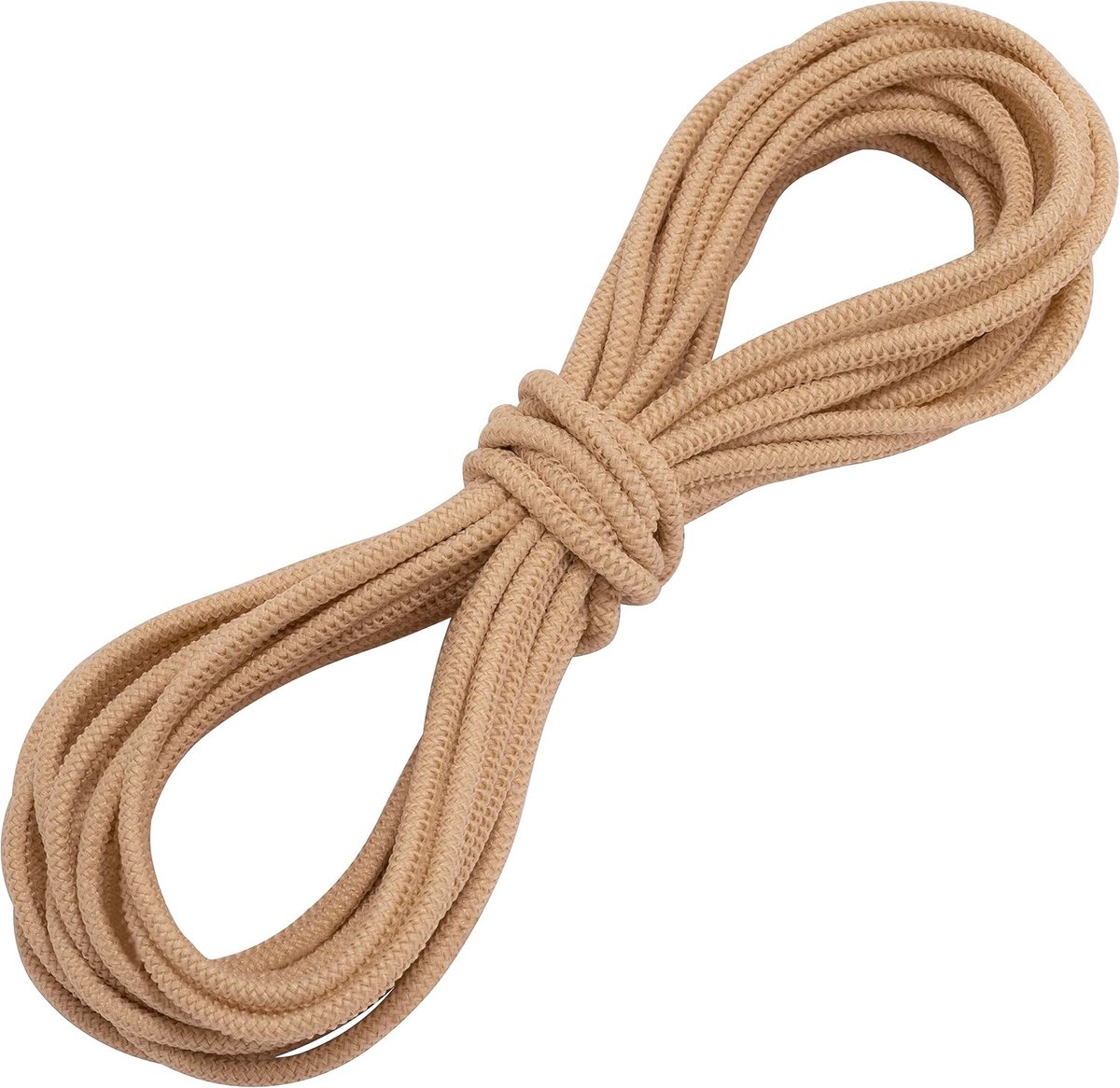 - C67278 - Decoratief elastiek ongeveer 10 m - Diameter 2 mm - zandkleur