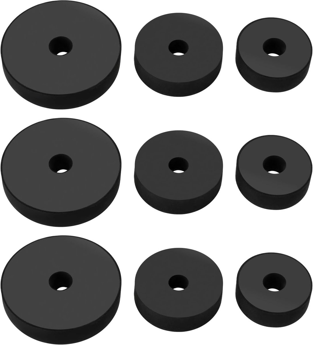 30 stks Gemengde Rubber Tap Wasmachines 3/8 "1/2" 3/4" Bad Kranen Rubber Platte Wasmachine voor Bouten Schroeven Kraan Huishoudelijke Apparaten Zwart