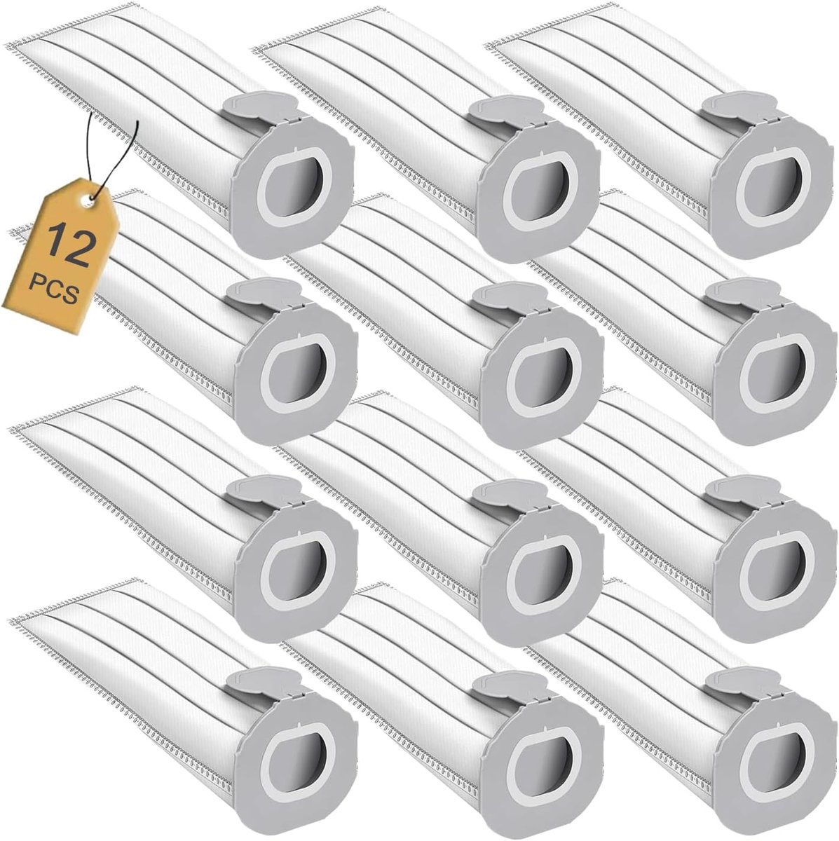 12 stuks stofzuigerzakken voor Vorwerk Kobold VK7 accustofzuiger, Kobold FP7 Premium filterzakken reserveonderdelen VK7 FP7 stofzuiger