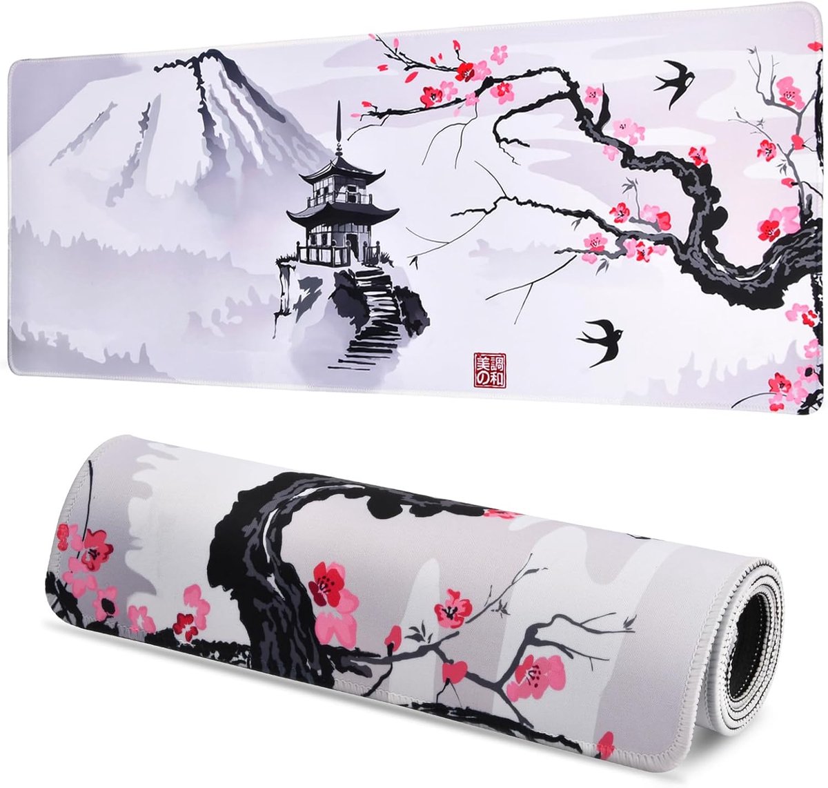 XXL Gaming Muismat 900 x 400 x 3mm, Groot Mousepad Antislip, Bureau Onderlegger voor Gaming Tafel & Kantoor