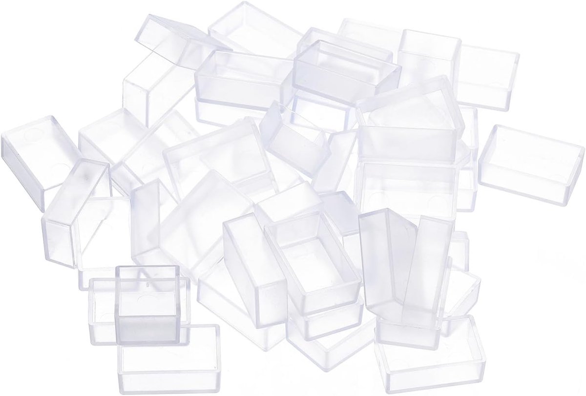 3.2ml Aquarel Pannen, 48 Pakket Lege Volledige Pannen Plastic Aquarelblikken voor Aquarel Oliën Acryl Schilderen Reisblikken Palet, Helder