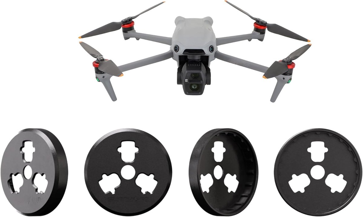 Motorkap voor DJI AIR 3S AIR 3 MAVIC 3 PRO MAVIC 3 Classic MAVIC 3 aluminium beschermhoes, waterdichte motorafdekking, beschermhoes, krasbestendig, stofbescherming, drone-accessoires, zwart