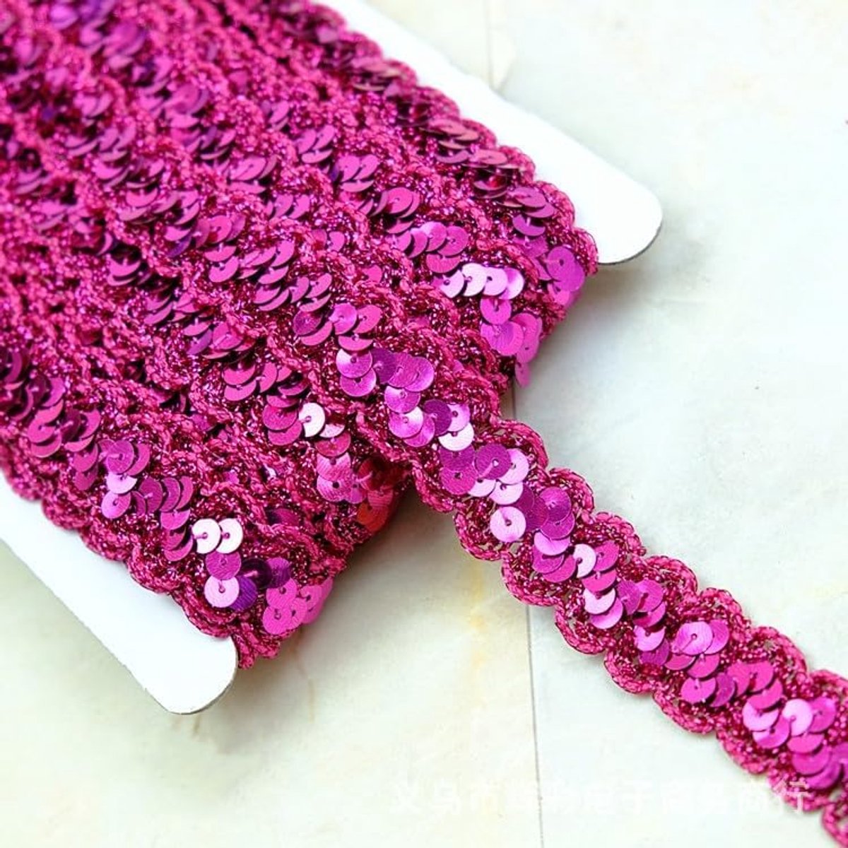 13 m x 23 mm glanzend gevlochten decoratief lint pailletten lint pailletten koord decoratieve accessoire glitter rand voor doe-het-zelf naaien kostuums ambachten versieringen sieraden maken roos